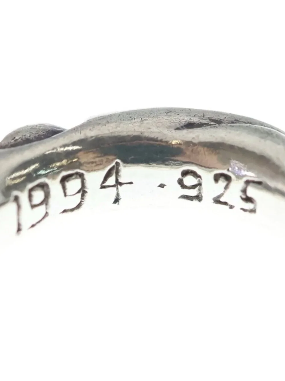 Chrome Hearts Scrl Band Scroll Ring Silver